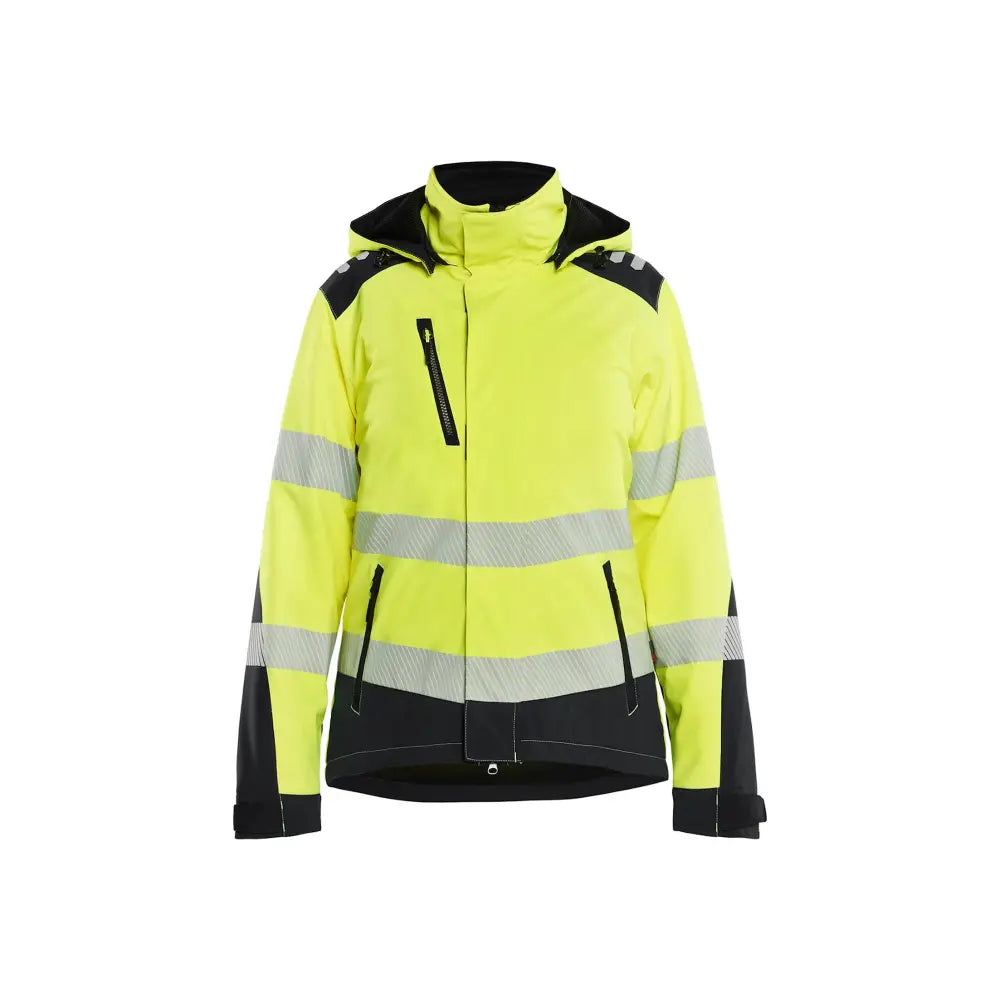 Blåkläder Naisten Highvis Softshell-takki kevyesti topattu 44012513 - Huomiokeltainen/Musta / XXXL - Blåkläder