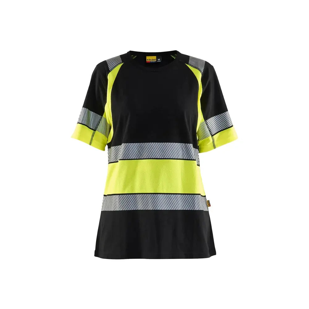 Blåkläder Naisten Highvis t-paita 34101030 - Musta/Huomiokeltainen / M - Blåkläder työvaatteet