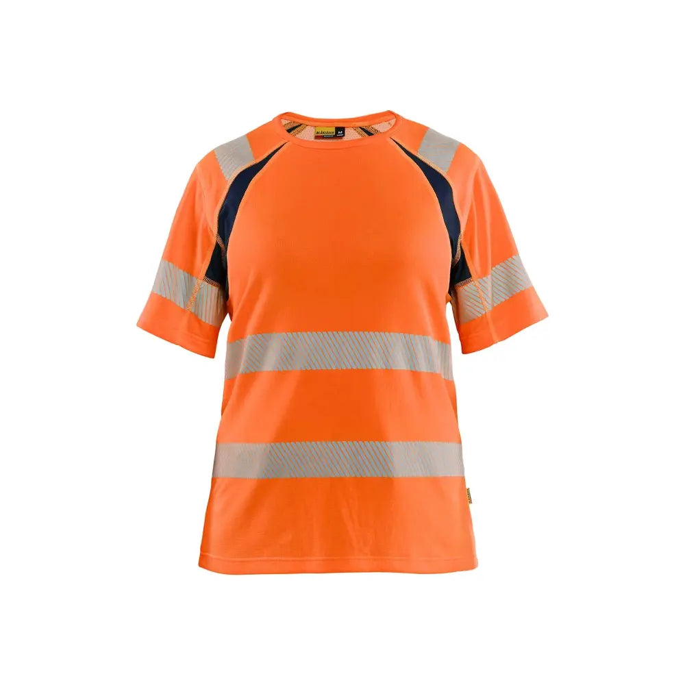 Blåkläder Naisten highvis t-paita 35032537 - Huomio-oranssi/Mariininsininen / XXXL - Blåkläder työvaatteet
