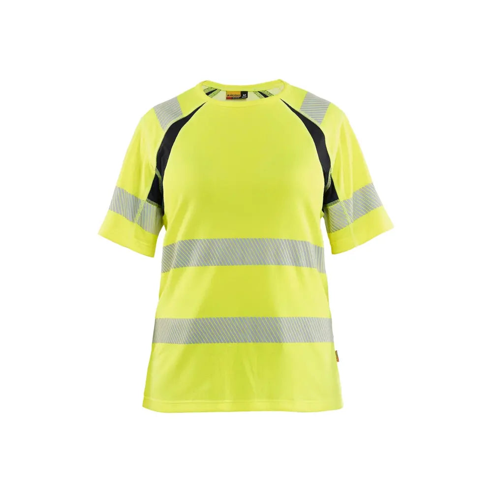 Blåkläder Naisten highvis t-paita 35032537 - Huomiokeltainen/Musta / L - Blåkläder työvaatteet