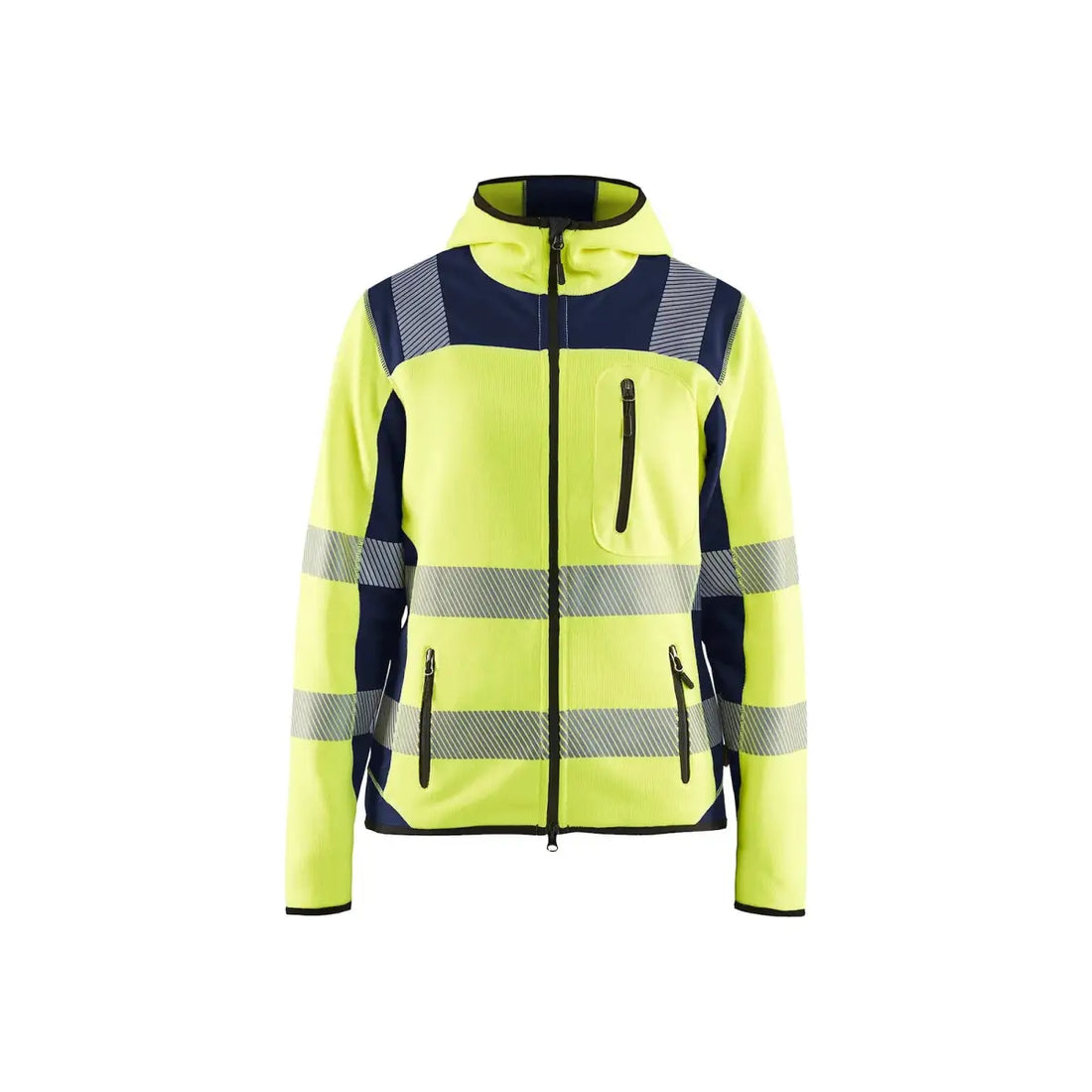 Blåkläder Naisten highvis takki neulottu 49672120 - Huomiokeltainen/Mariininsininen / XXXL - Blåkläder työvaatteet