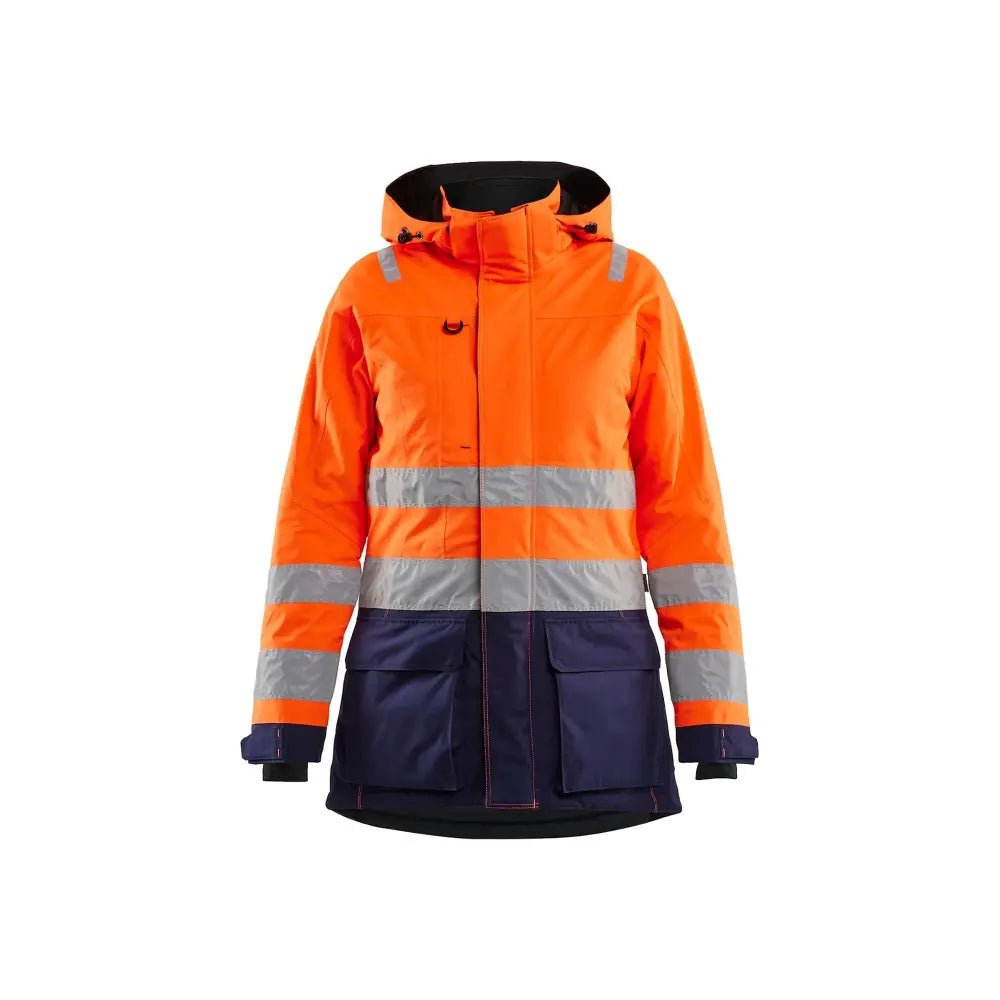 Blåkläder Naisten highvis talviparka 44721987 - Huomio-oranssi/Mariininsininen / XXXL - Blåkläder työvaatteet