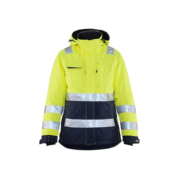 Blåkläder Naisten highvis talvitakki 48721987 - Huomiokeltainen/Mariininsininen / M - Blåkläder työvaatteet
