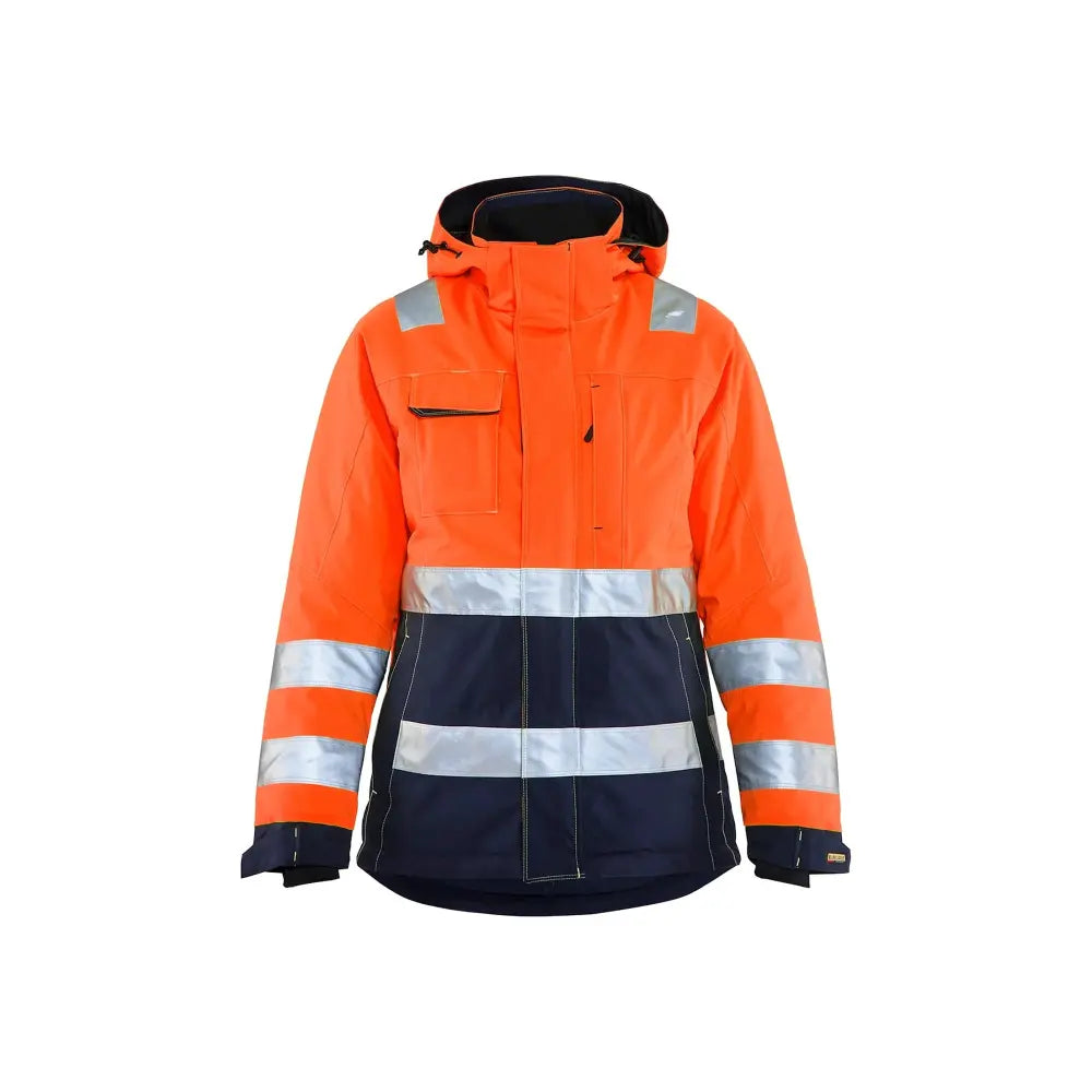 Blåkläder Naisten highvis talvitakki 48721987 - Huomio-oranssi/Mariininsininen / XXXL - Blåkläder työvaatteet
