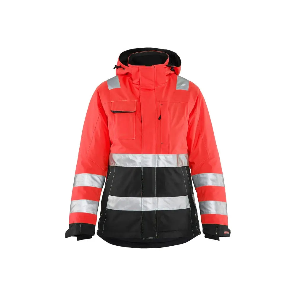 Blåkläder Naisten highvis talvitakki 48721987 - Huomiopunainen/Musta / XXXL - Blåkläder työvaatteet
