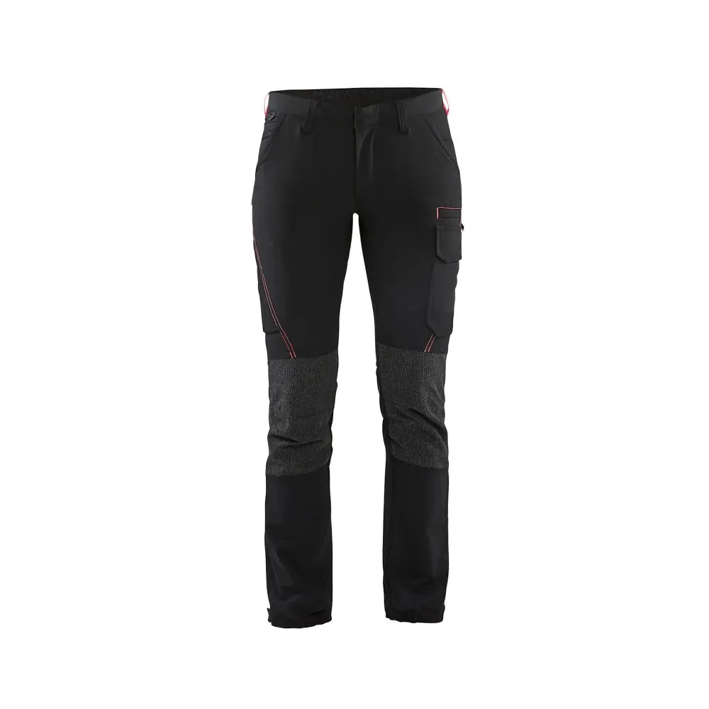 Blåkläder Naisten housut 4-way stretch 71221645 - musta/punainen / D21 - Blåkläder työvaatteet