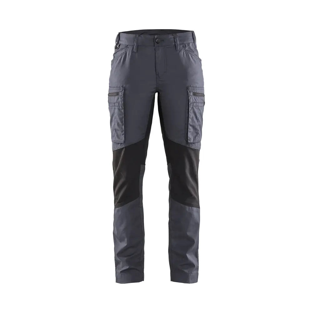 Blåkläder Naisten housut Stretch 71591845 - harmaa/ Musta / C34 - Blåkläder työvaatteet