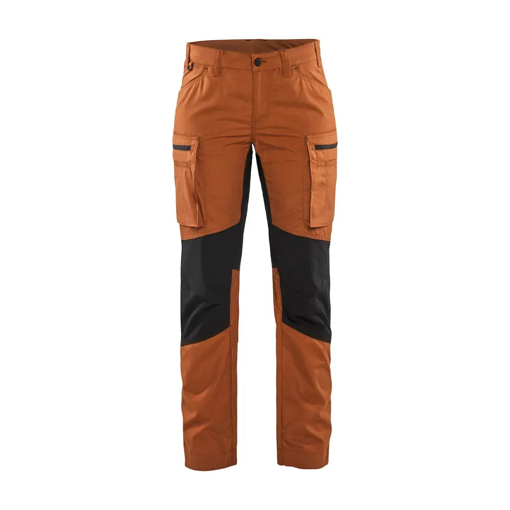 Blåkläder Naisten housut Stretch 71591845 - Ruosteenpunainen/Musta / C42 - Blåkläder työvaatteet
