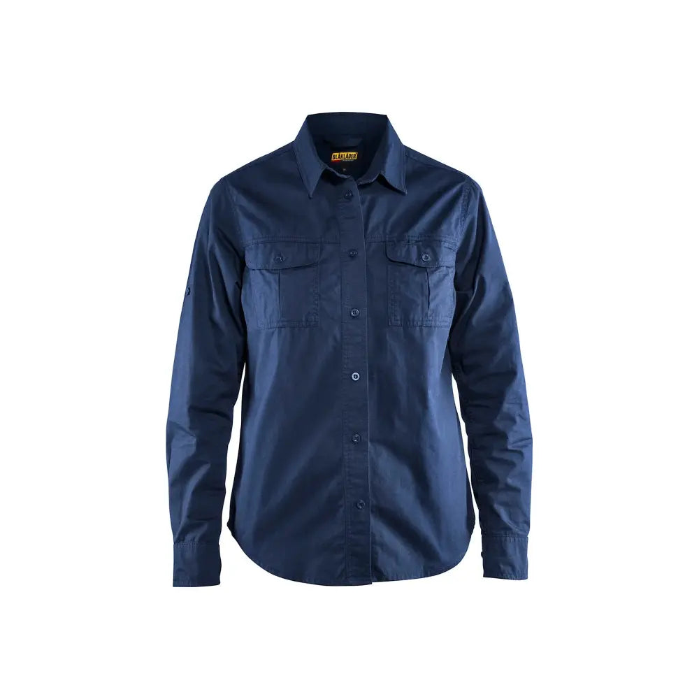 Blåkläder Naisten kauluspaita 32081135 - Mariininsininen / XL - Blåkläder työvaatteet