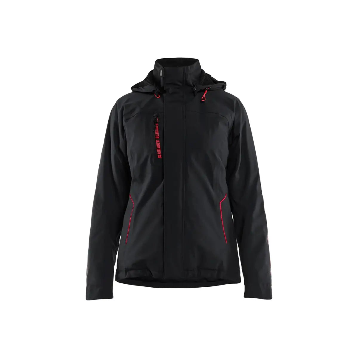 Blåkläder Naisten kevyt talvitakki stretch 44081917 - musta/punainen / XXXL - Blåkläder työvaatteet