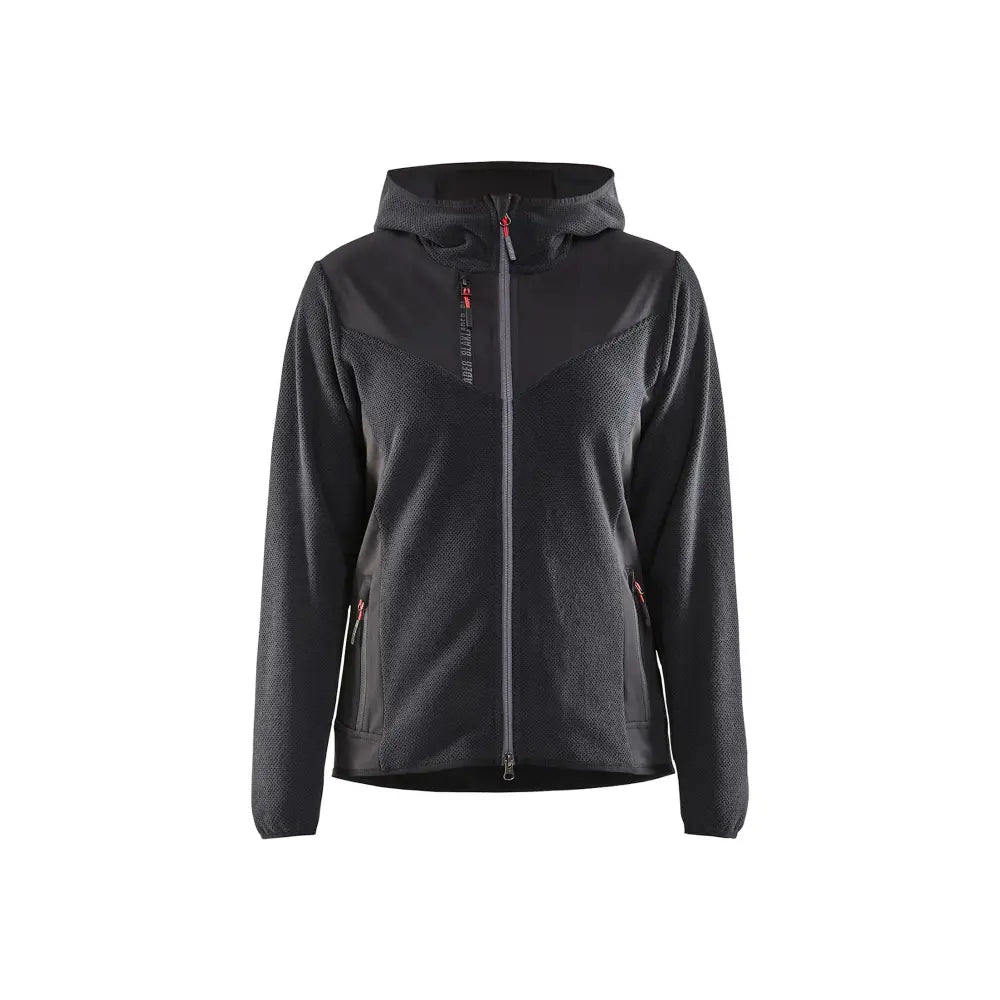 Blåkläder Naisten neulottu softshell-takki 59412536 - Tummanharmaa/Musta / XXL - Blåkläder työvaatteet