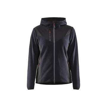 Blåkläder Naisten neulottu softshell-takki 59412536 - Tumma mariininsininen/Musta / XS - Blåkläder työvaatteet