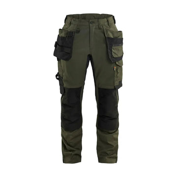 Blåkläder Naisten riipputaskuhousut stretch 71321832 - Metsänvihreä/Musta / C54 - Blåkläder työvaatteet
