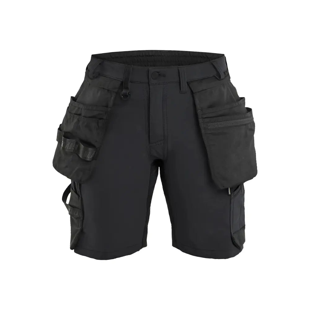 Blåkläder Naisten riipputaskushortsit 4-way stretch 71241645 - Musta / C42 - Blåkläder työvaatteet