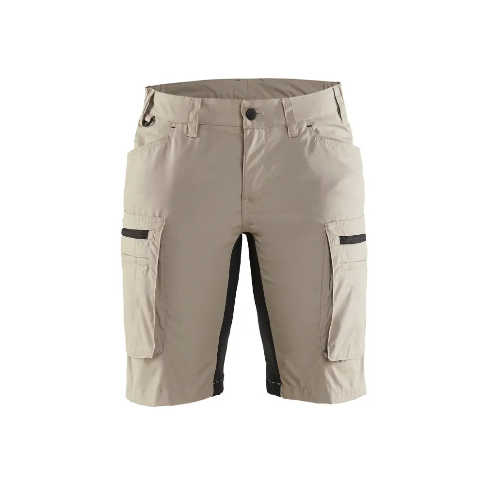 Blåkläder Naisten shortsit stretch 71491845 - Hiekka/Musta / C32 - Blåkläder työvaatteet