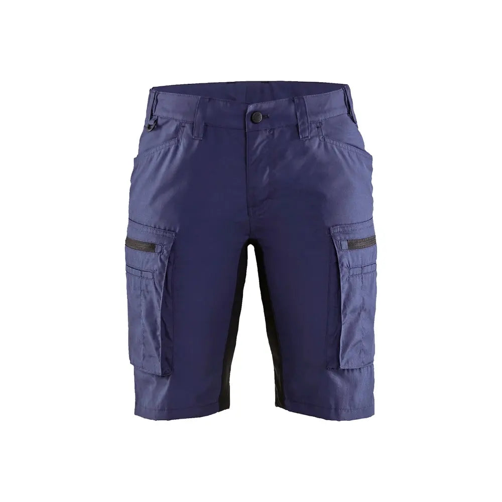 Blåkläder Naisten shortsit stretch 71491845 - Mariininsininen/Musta / C30 - Blåkläder työvaatteet