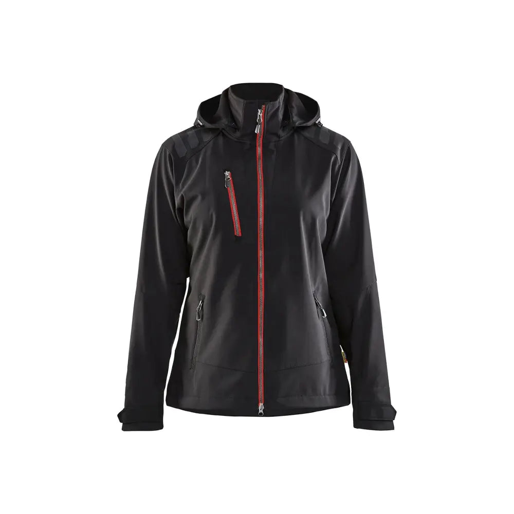 Blåkläder Naisten softshell-takki 47192513 - musta/punainen / XXXL - Blåkläder työvaatteet