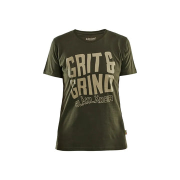 Blåkläder Naisten t-paita Grit and Grind 94091042 - Metsänvihreä / XS - Blåkläder työvaatteet