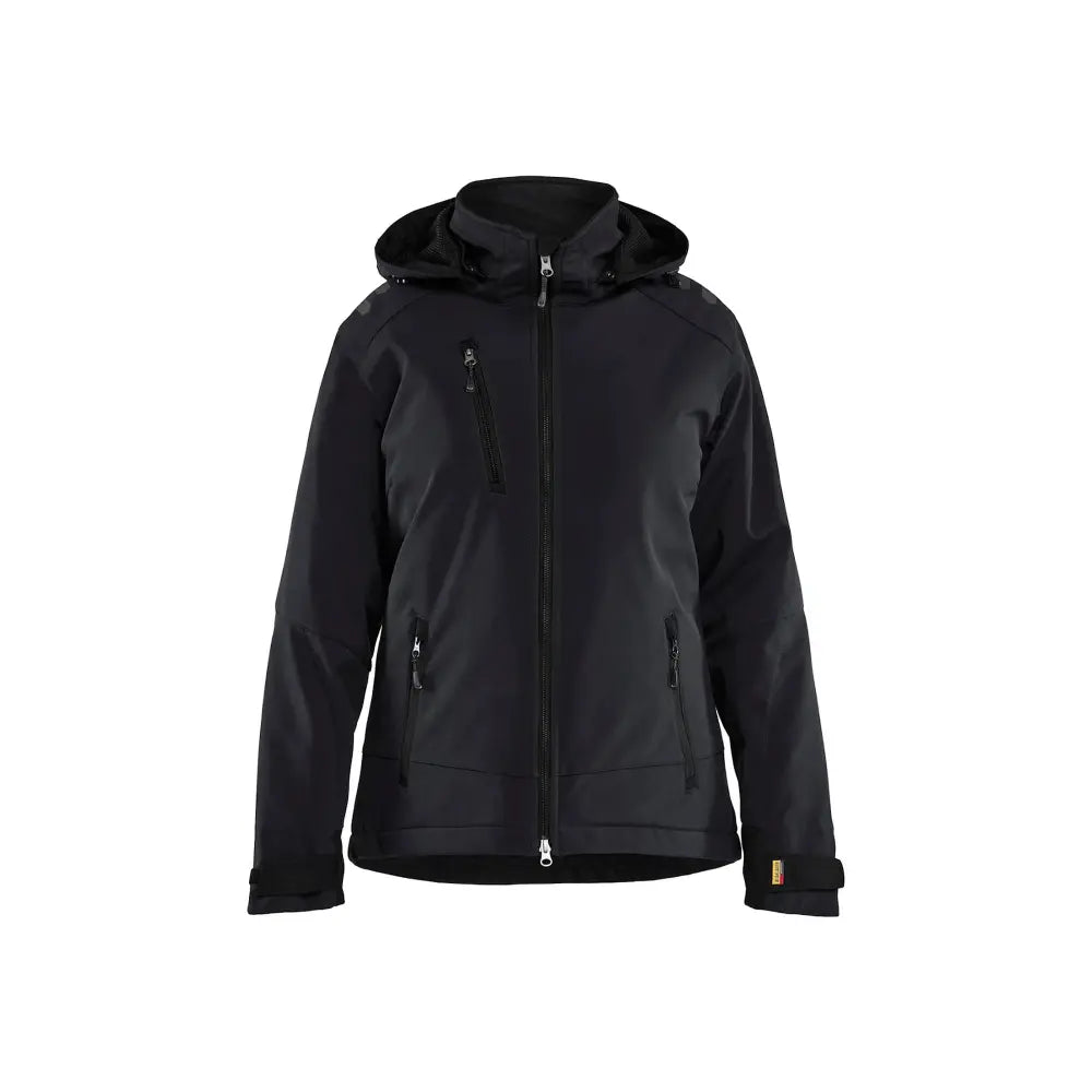 Blåkläder Naisten Talvitakki Softshell Kevyellä vuorella 47512513 - Musta/Musta / XS - Blåkläder työvaatteet