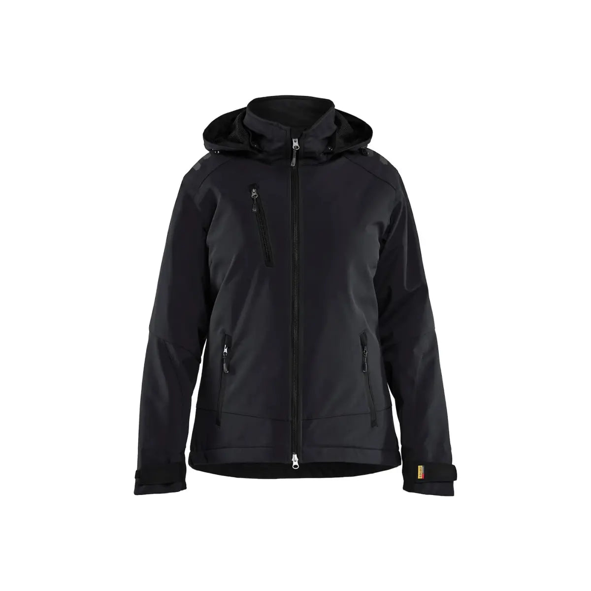 Blåkläder Naisten Talvitakki Softshell Kevyellä vuorella 47512513 - Musta/Musta / XS - Blåkläder työvaatteet