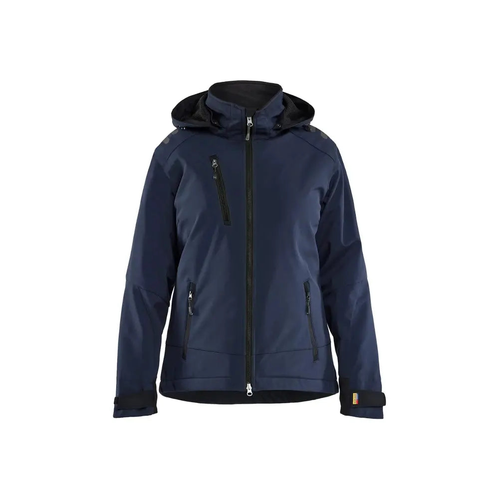 Blåkläder Naisten Talvitakki Softshell Kevyellä vuorella 47512513 - Tumma mariininsininen/Musta / XXXL - Blåkläder