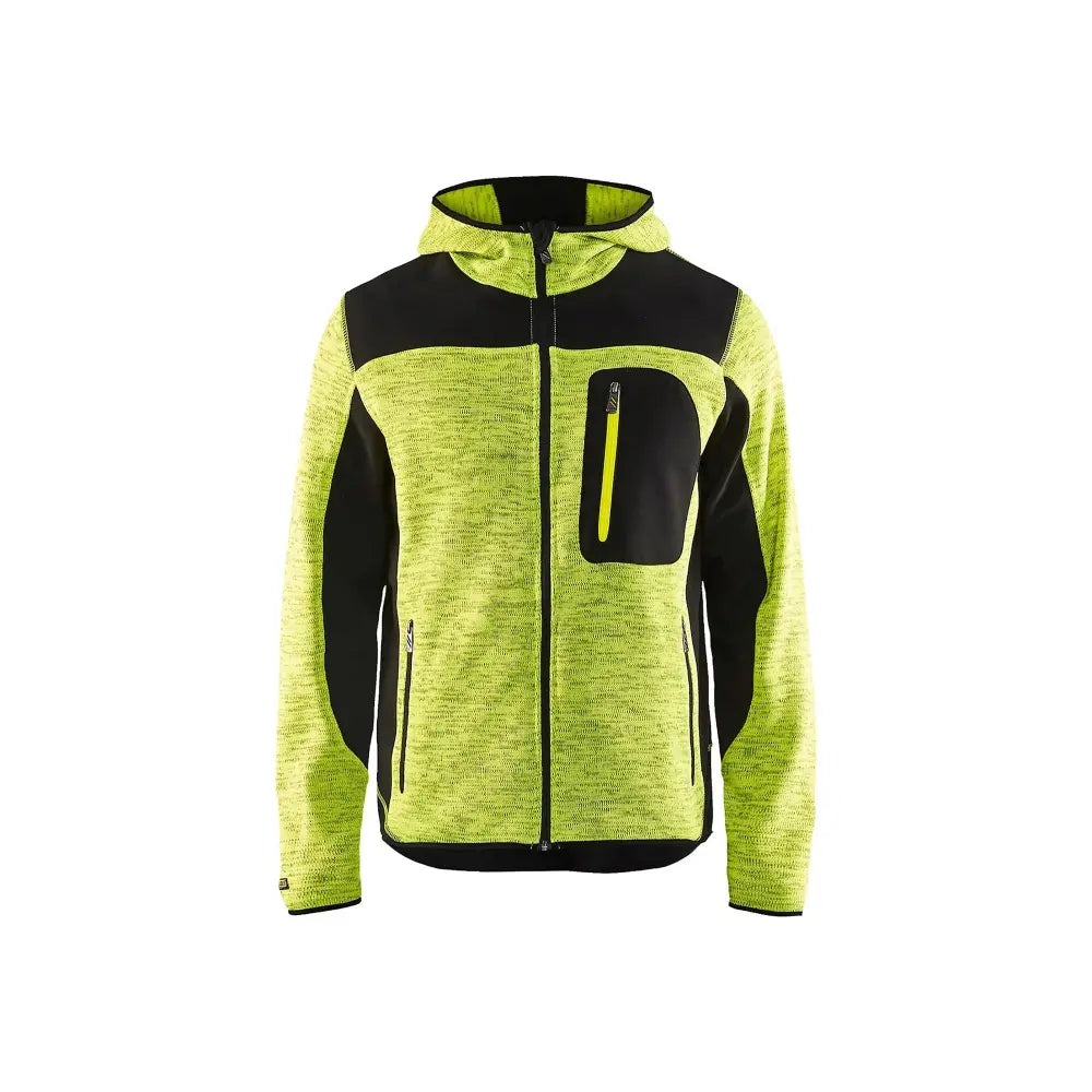 Blåkläder Neulottu softshell-takki 49302117 - Huomiokeltainen/Musta / L - Blåkläder työvaatteet
