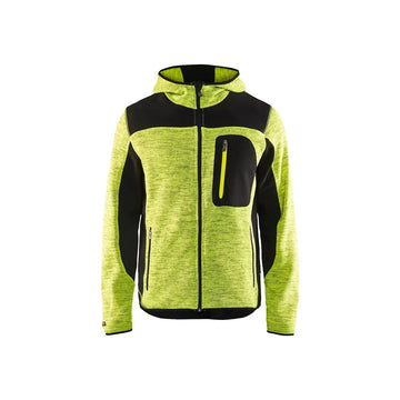 Blåkläder Neulottu softshell-takki 49302117 - Huomiokeltainen/Musta / L - Blåkläder työvaatteet