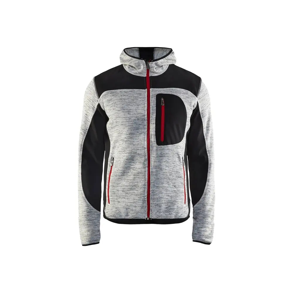 Blåkläder Neulottu softshell-takki 49302117 - Meleerattu harmaa/Musta / XL - Blåkläder työvaatteet