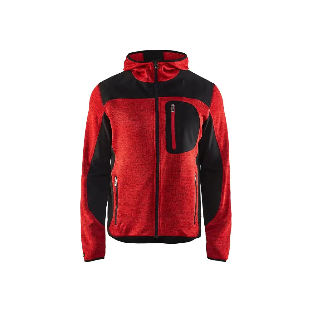 Blåkläder Neulottu softshell-takki 49302117 - Punainen/Musta / S - Blåkläder työvaatteet