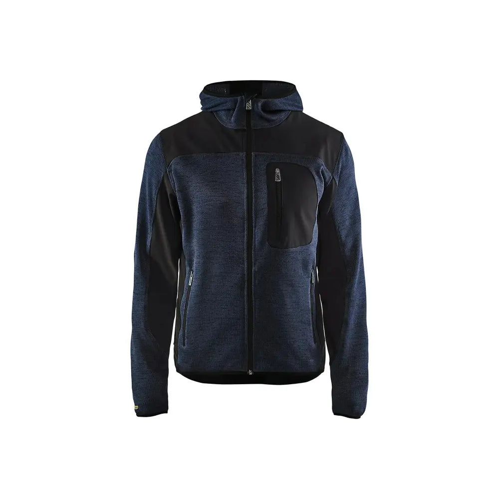 Blåkläder Neulottu softshell-takki 49302117 - Tumma mariininsininen/Musta / S - Blåkläder työvaatteet