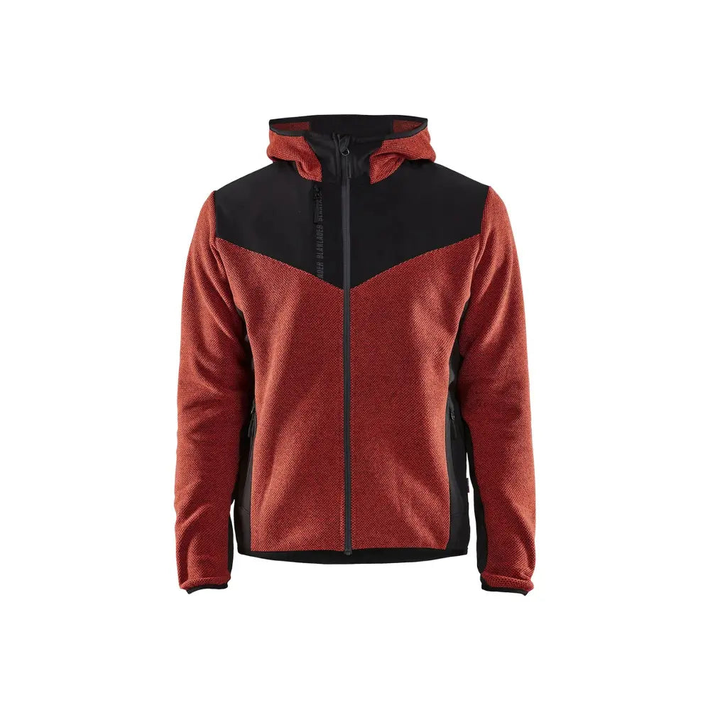 Blåkläder Neulottu Softshell-takki 59402536 - Ruosteenpunainen/Musta / L - Blåkläder työvaatteet