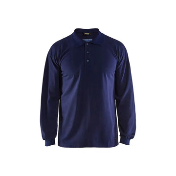 Blåkläder Palosuojattu pitkähihainen pikeepaita 33741741 - Mariininsininen / 5XL - Blåkläder työvaatteet
