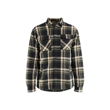 Blåkläder Pilé-vuorattu flanellipaita 47041168 - Metsänvihreä/Musta / M - Blåkläder työvaatteet