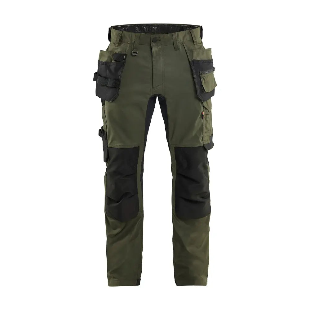 Blåkläder Riipputaskuhousut stretch 17501832 - Metsänvihreä/Musta / C52 - Työvaatteet