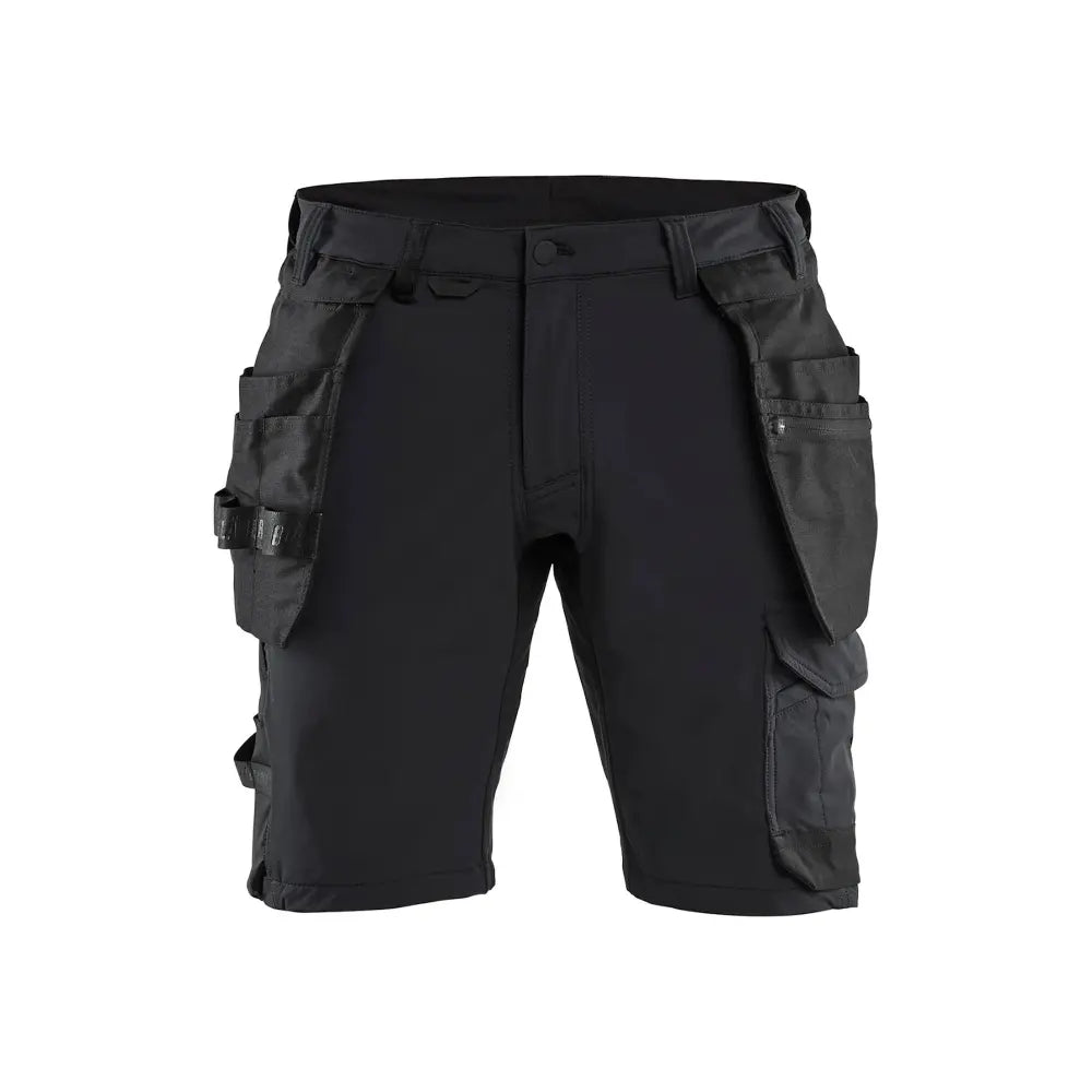 Blåkläder Riipputaskushortsit 4-way stretch 17021645 - Musta / C64 - Työvaatteet