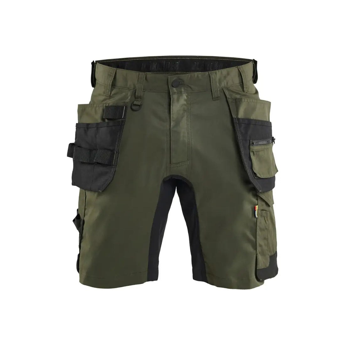 Blåkläder Riipputaskushortsit stretch 17521832 - Metsänvihreä/Musta / C46 - Blåkläder työvaatteet