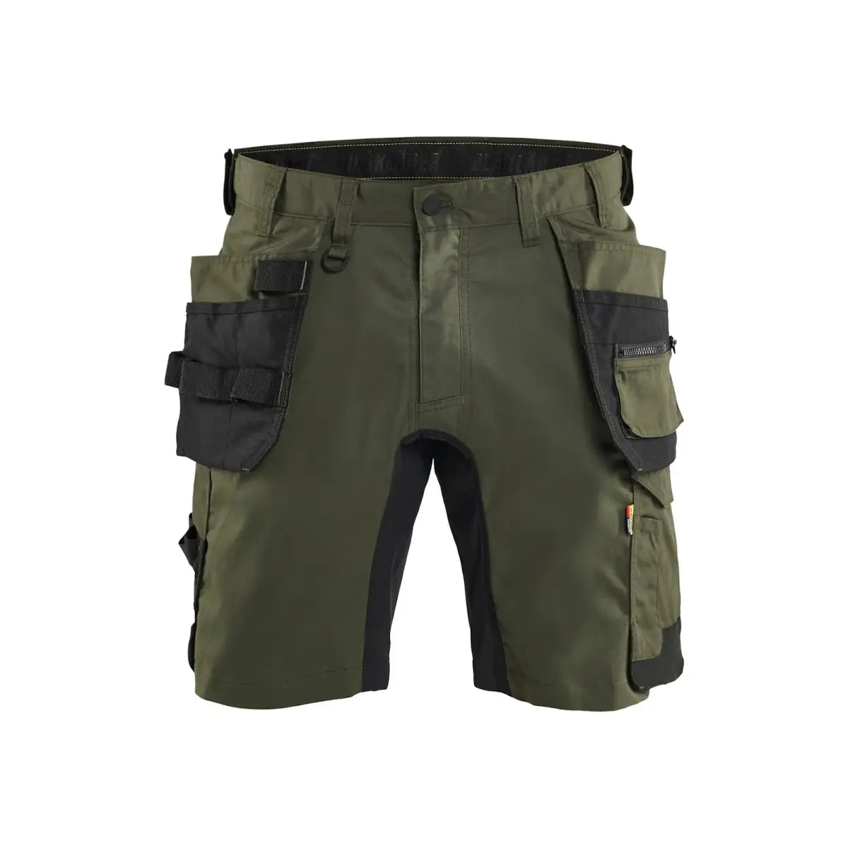 Blåkläder Riipputaskushortsit stretch 17521832 - Metsänvihreä/Musta / C46 - Blåkläder työvaatteet