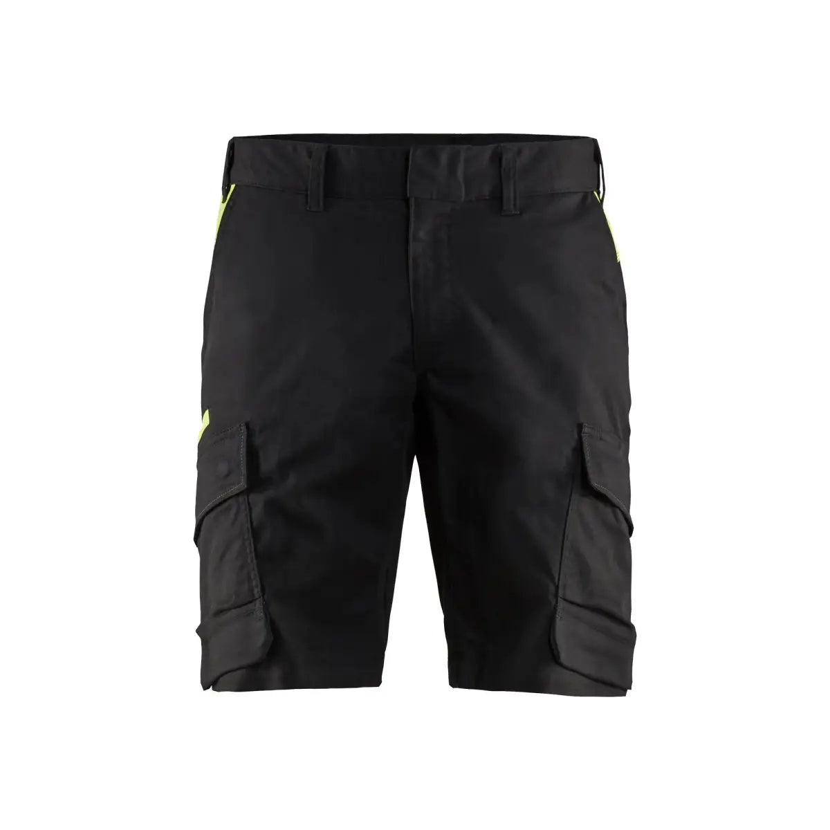 Blåkläder Shortsit stretch 14461832 - Musta/Huomiokeltainen / C52 - Työvaatteet