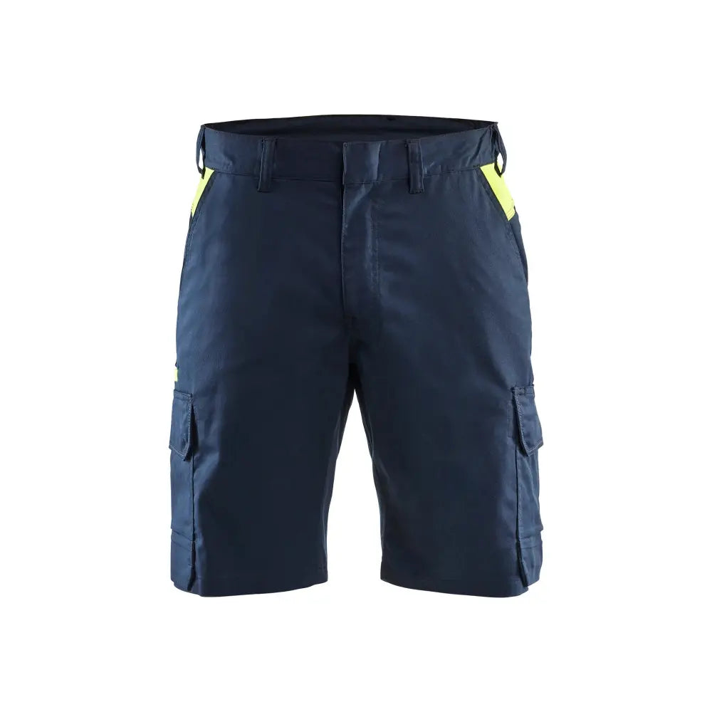 Blåkläder Shortsit stretch 14461832 - Tumma mariininsininen/Huomiokeltainen / C46 - Työvaatteet