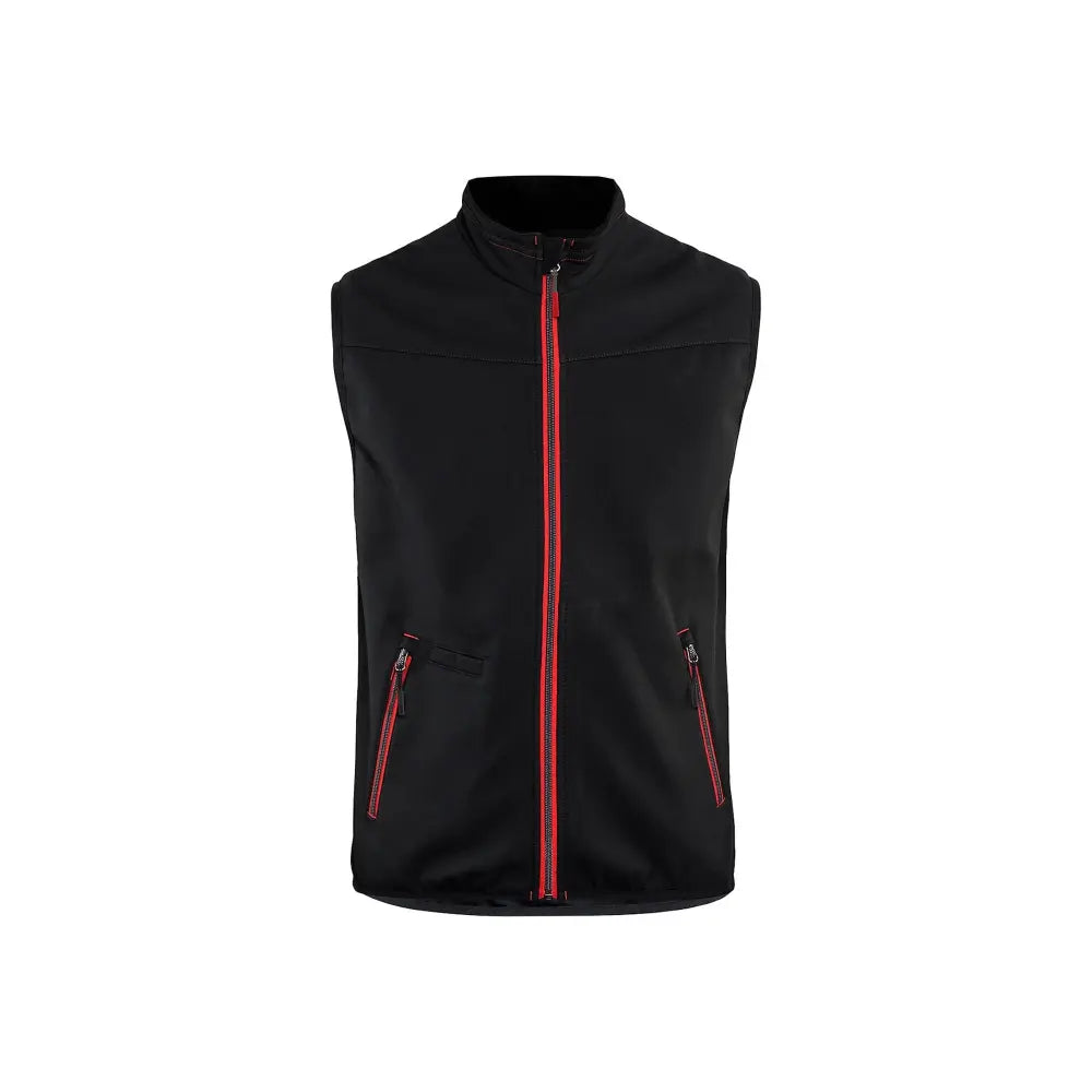Blåkläder Softshell-liivi 38502516 - musta/punainen / L - Blåkläder työvaatteet