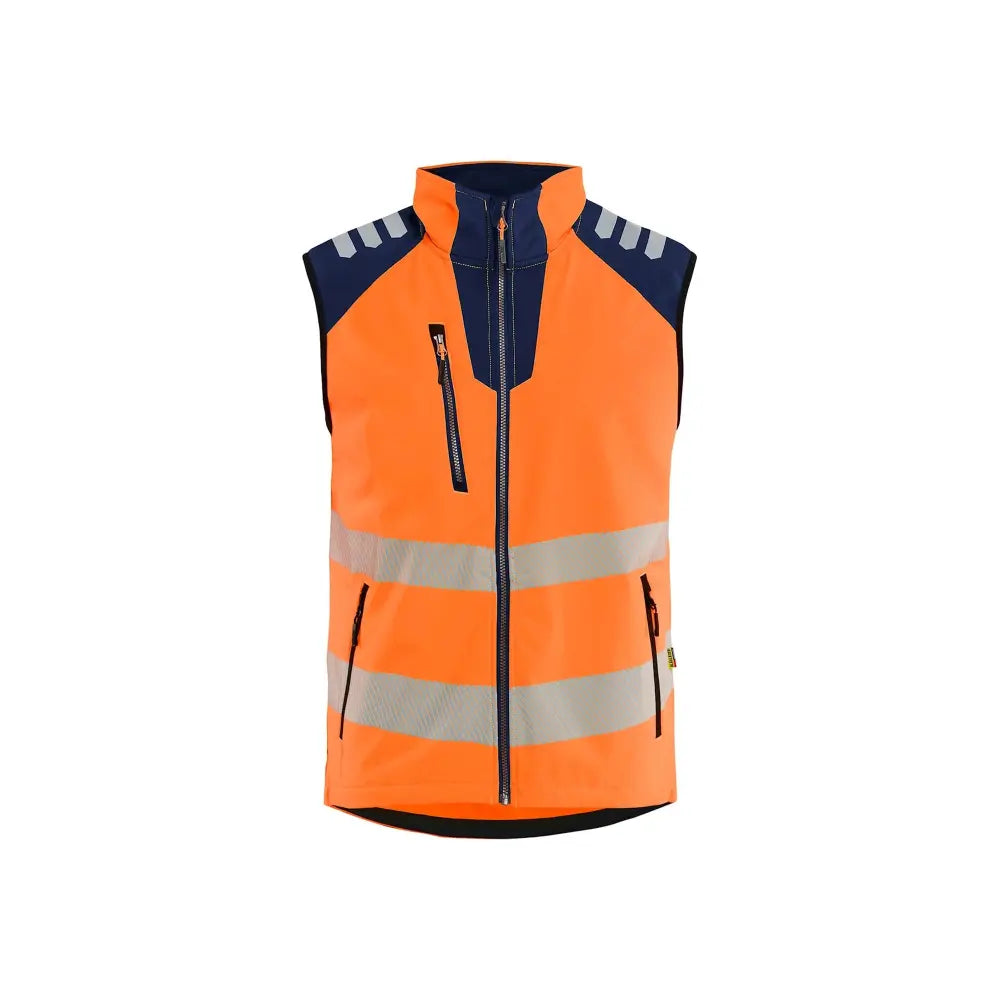 Blåkläder Softshell-liivi High-Vis 30912513 - Huomio-oranssi/Mariininsininen / S - Blåkläder työvaatteet