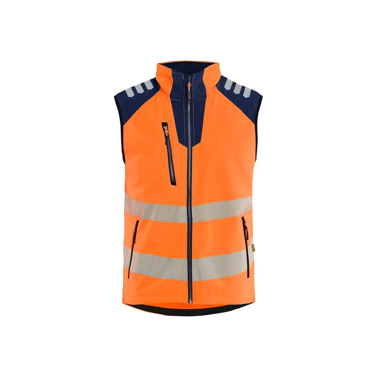 Blåkläder Softshell-liivi High-Vis 30912513 - Huomio-oranssi/Mariininsininen / S - Blåkläder työvaatteet