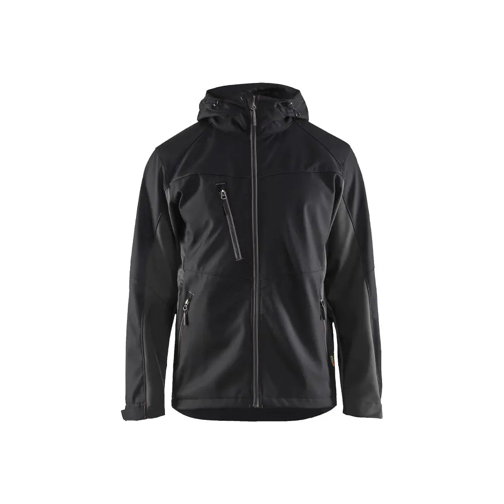 Blåkläder Softshell-takki hupulla 47532516 - Musta/Tummanharmaa / XS - Blåkläder työvaatteet