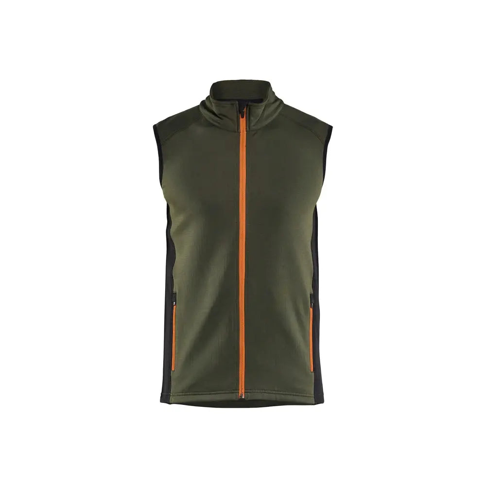 Blåkläder STRIKER fleece-liivi 47362539 - Metsän vihreä/Ruosteenpunainen / XXXL - Blåkläder työvaatteet