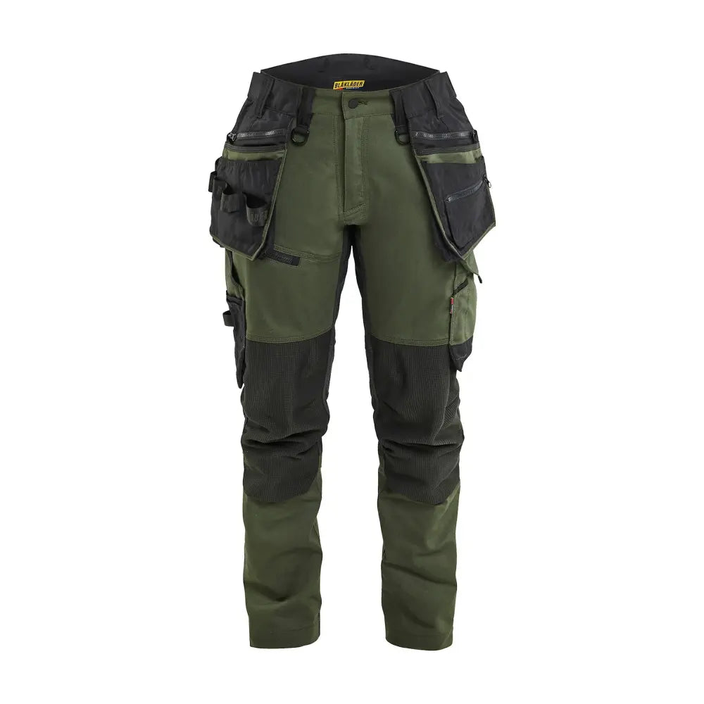 Blåkläder STRIKER Naisten riipputaskuhousut stretch 71701149 - Metsänvihreä/Musta / D19 - Blåkläder työvaatteet