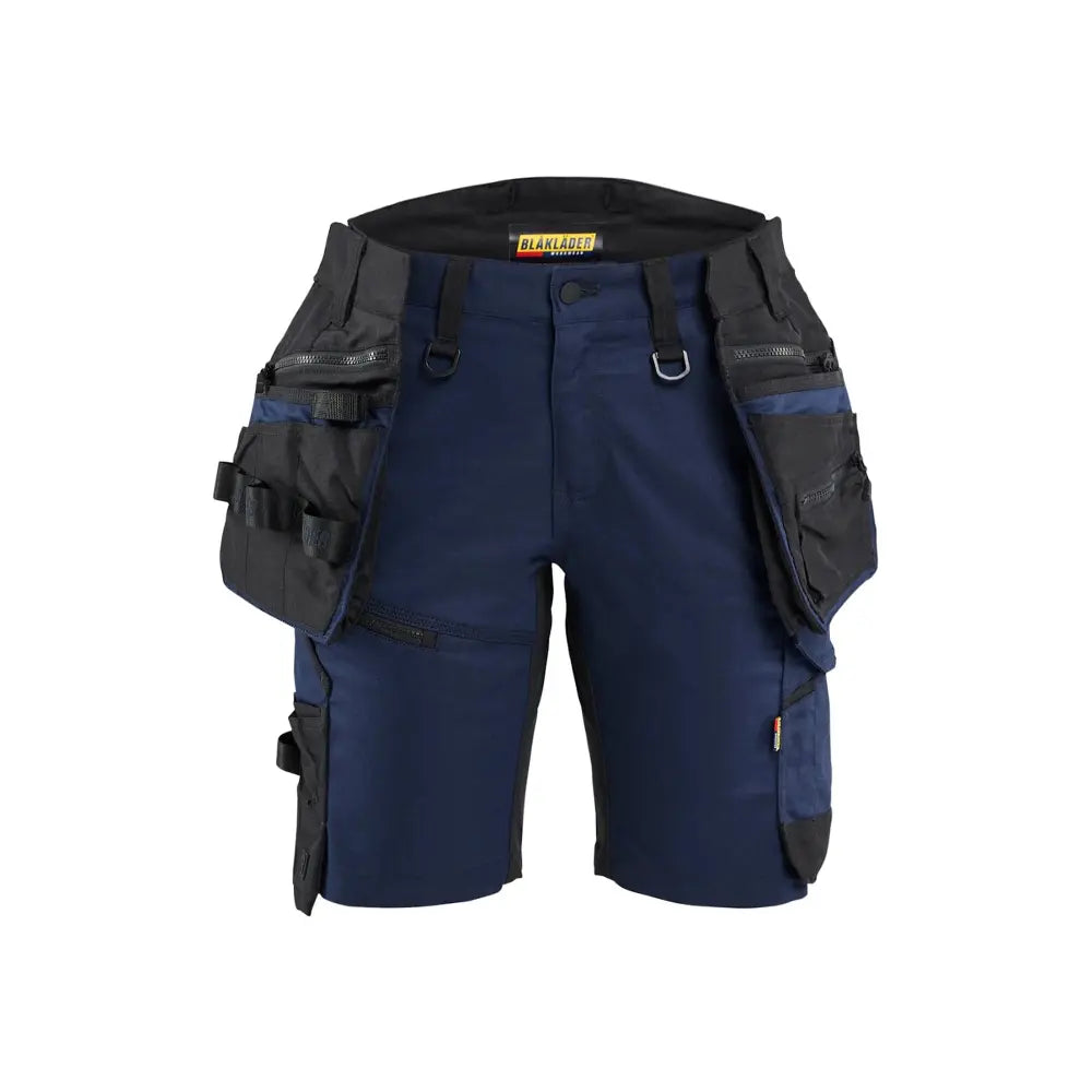 Blåkläder STRIKER Naisten riipputaskushortsit stretch 71751149 - Tumma mariininsininen/Musta / C32 - Blåkläder