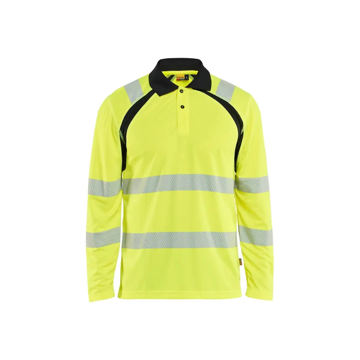 Blåkläder UV-suojattu pitkähihainen pikeepaita High-Vis 35981013 - Huomiokeltainen/Musta / L - Blåkläder työvaatteet