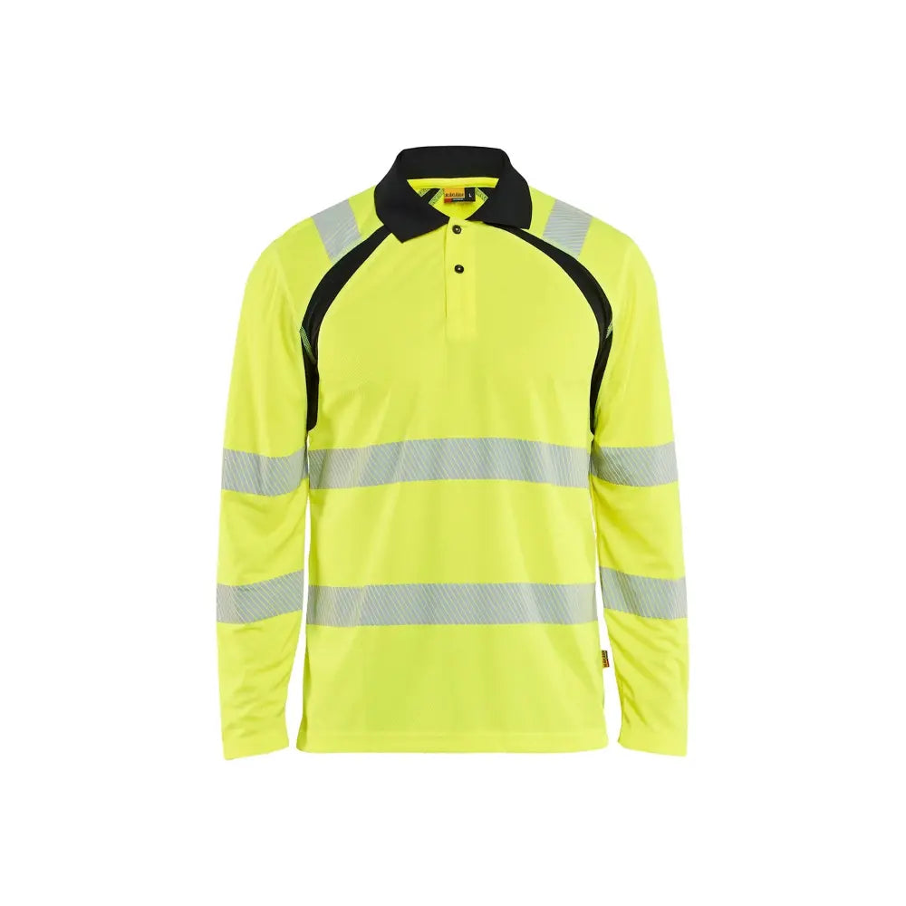 Blåkläder UV-suojattu pitkähihainen pikeepaita High-Vis 35981013 - Huomiokeltainen/Musta / L - Blåkläder työvaatteet