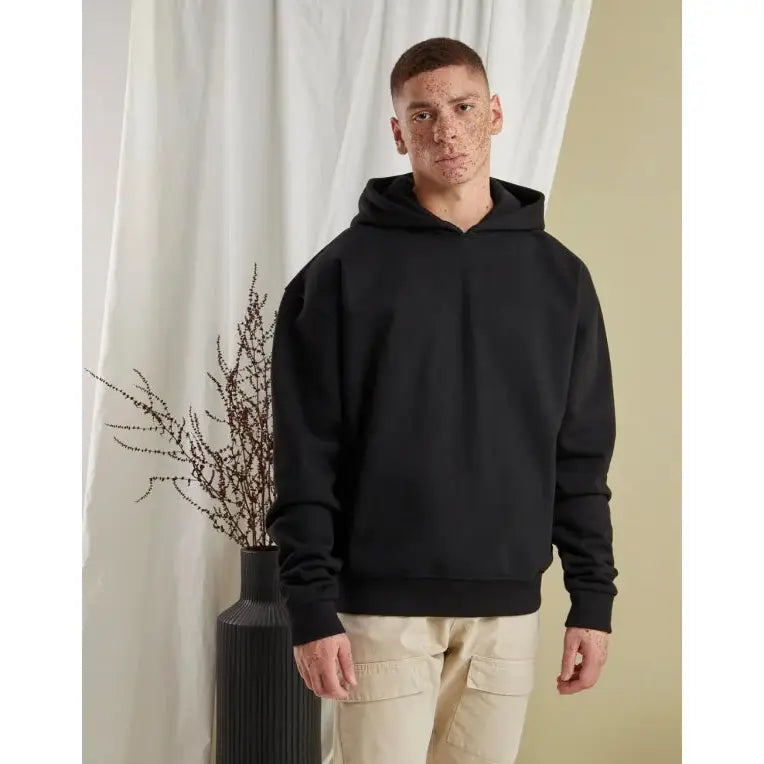 Build Your Brand Ultrapaksu Oversize Huppari - Musta / XS - Yritystekstiilit