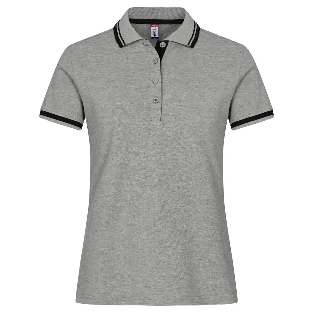 Clique Astoria Naisten Pikee - Harmaa (Heather Grey) / XS - Yritystekstiilit